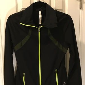 Athletic Jacket - Black / Green - Size: Small